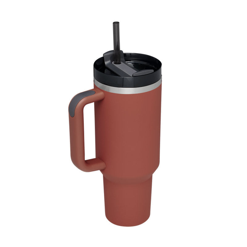 Thermal Mug 40oz Straw Coffee Insulation Cup With Handle