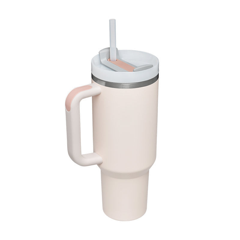 Thermal Mug 40oz Straw Coffee Insulation Cup With Handle