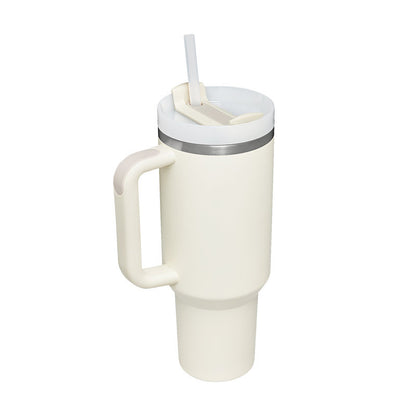 Thermal Mug 40oz Straw Coffee Insulation Cup With Handle