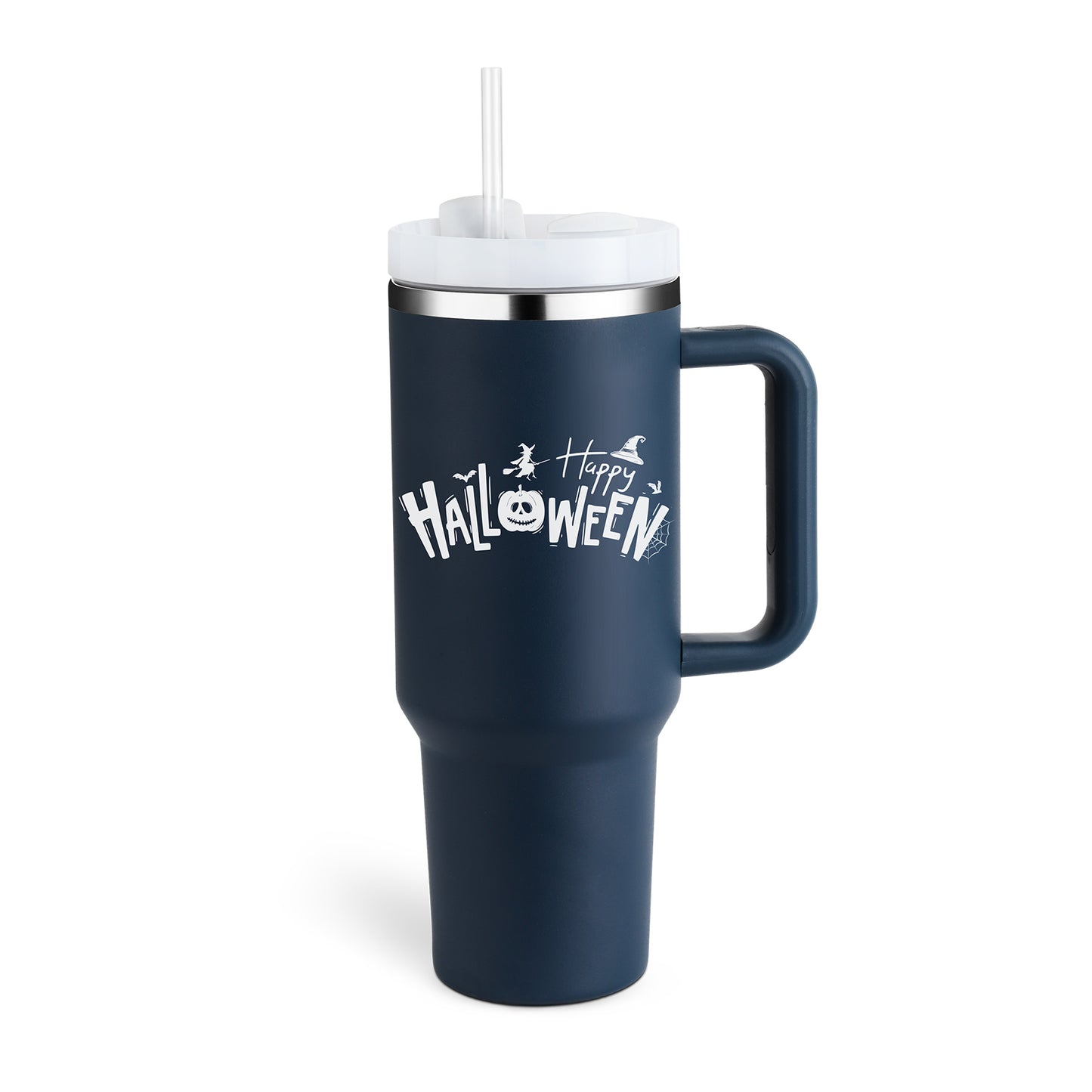 Thermal Mug 40oz Straw Coffee Insulation Cup With Handle