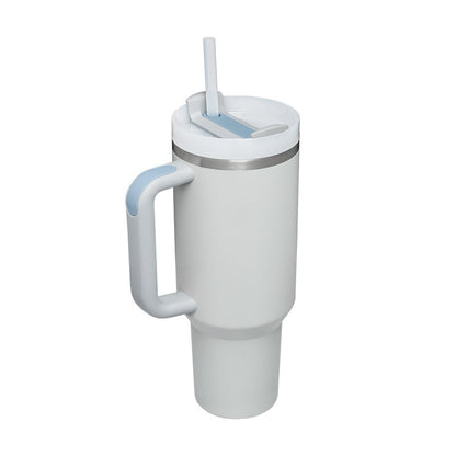 Thermal Mug 40oz Straw Coffee Insulation Cup With Handle