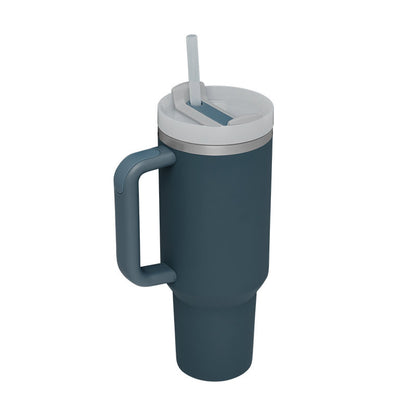 Thermal Mug 40oz Straw Coffee Insulation Cup With Handle